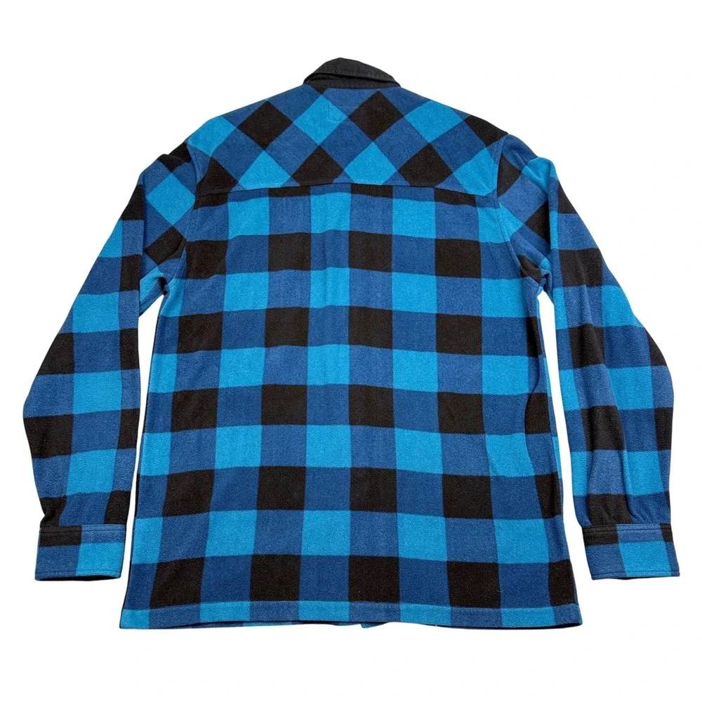 ThirtyTwo Repel Fleece Water Repellent Flannel Shirt Mens M Blue Plaid Snowboard